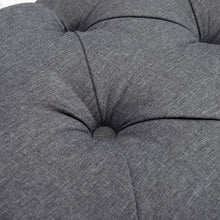 Load image into Gallery viewer, Linen Armrest Storage Ottoman Bench Chaise