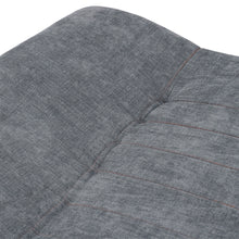 Load image into Gallery viewer, Grey Linen Fabric 2-Seat Convertible Sofa Bed with Pillows