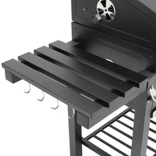 Load image into Gallery viewer, Barrel Charcoal Grill Wide 160cm with Side Shelves Garden BBQ Grill Living and Home