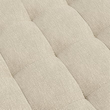 Load image into Gallery viewer, Linen Fabric Padded Wooden Leg Footstool