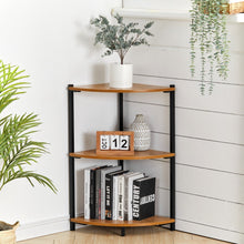 Load image into Gallery viewer, 3/4 Shelves Triangle Corner Shelf Rack Bookcase Storage Unit Shelves & Racks Living and Home 3 Shelves
