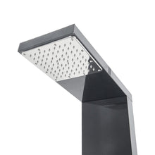 Load image into Gallery viewer, Bathroom Thermostatic Black Shower Tower Panel Bathroom Shower Living and Home