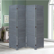Load image into Gallery viewer, 3/4/6 Panel furn Hand Made Wicker Folding Room Divider Living Room Partition Privacy Screen Living Room Divider Living and Home Grey 4 Pane -H170*L160CM