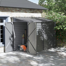 Load image into Gallery viewer, Livingandhome Outdoor Steel Storage Shed