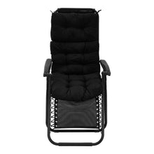 Load image into Gallery viewer, Livingandhome Adirondack Patio Chair Cushion - Black
