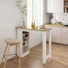Load image into Gallery viewer, Modern Wooden Bar Table with Versatile Open Shelves Living and Home