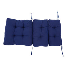 Load image into Gallery viewer, Livingandhome Tri-fold Outdoor Patio Chair Cushion - Blue
