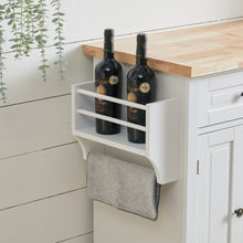 Load image into Gallery viewer, 2ft Modern Rolling Wooden Kitchen Island Cart with Storage Cabinet Kitchen Trolleys Living and Home