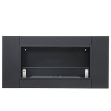 Load image into Gallery viewer, 43'' W Surface Wall Mounted Bio-Ethanol Fireplace Black Fireplaces Living and Home
