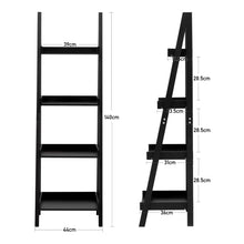 Load image into Gallery viewer, 4-Tier Wooden Display Ladder Shelf for Home