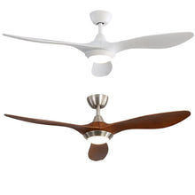 Load image into Gallery viewer, 52inch Reversible Ceiling Fan W/Light Remote Control 3/5 Blades 5 Speed Timer Ceiling Light Living and Home