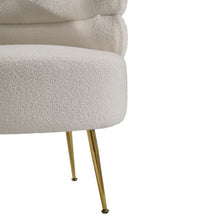 Load image into Gallery viewer, Curved Upholstered Single Sofa Accent Chair