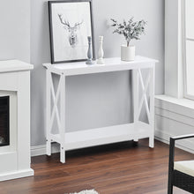Load image into Gallery viewer, X-Design Console Tables 2 Tier Entrance Sofa Table Bookshelf Entryway Table Console Table Living and Home