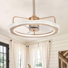 Load image into Gallery viewer, Lightsin 60cm Elegant 3-Blades Metal Ceiling Fan with LED Light Lightsin UK