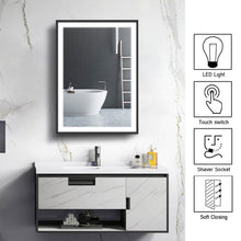Load image into Gallery viewer, 50W*70Hcm LED Mirror Cabinet Single Door Bathroom Mirrors Cabinet Living and Home