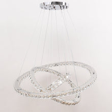 Load image into Gallery viewer, Pendant White LED Crystal Chandelier 2/3 Ring Design Ceiling Light Lighting Lamp-Non-Dimmable Pendant Living and Home