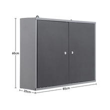 Load image into Gallery viewer, Wall Mounted Lockable Pegboard Tool Cabinet with A Lockable Door Cabinets Living and Home