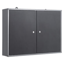 Load image into Gallery viewer, Wall Mounted Lockable Pegboard Tool Cabinet with A Lockable Door Cabinets Living and Home