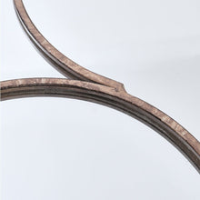 Load image into Gallery viewer, Distressed Gold Arched Window Wall Mirror with Iron Frame Wall Mirrors Living and Home