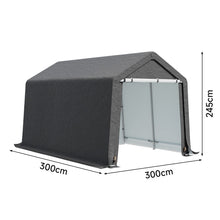 Load image into Gallery viewer, Galvanized Tube Storage Shed Garden Shed in Grey Living and Home 10*10ft