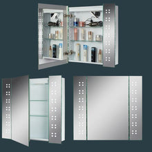 Load image into Gallery viewer, Wall Bathroom Mirror Cabinet with Lights Living and Home