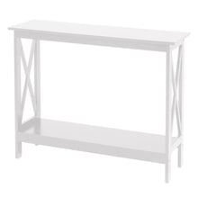 Load image into Gallery viewer, X-Design Console Tables 2 Tier Entrance Sofa Table Bookshelf Entryway Table Console Table Living and Home