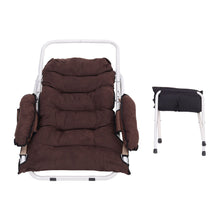 Load image into Gallery viewer, Folding Moon Chair and Footstool Set Accent Chair Living and Home
