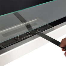 Load image into Gallery viewer, 35 Inch 47 Inch Bioethanol Fireplace Wall Mounted Grey Stainless Steel Fireplaces Living and Home