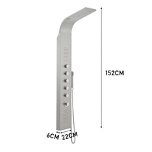 Load image into Gallery viewer, Bathroom Silver Stainless Steel Shower Tower Panel Bathroom Shower Living and Home