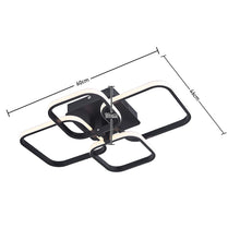 Load image into Gallery viewer, 4 Head Square Led Ceiling Light Modern Acrylic Chandelier Lamp Ceiling Light Fixtures Living and Home