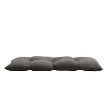 Load image into Gallery viewer, Livingandhome Dark Grey Rectangular Tufted Bench Cushion Seat Pad - Dark Grey