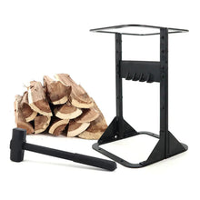 Load image into Gallery viewer, 34cm Steel Firewood Kindling Splitter Log Wood Cutter