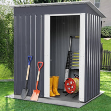 Load image into Gallery viewer, Livingandhome Galvanized Steel Garden Patio Tool Shed