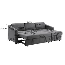 Load image into Gallery viewer, Corner Sofa Bed 3 Seater Sofa with Storage Living and Home