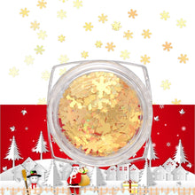 Load image into Gallery viewer, Christmas Nail Art Laser Ultra Thin Super Sticky Snowflake Nail Patches Set of 7 Living and Home
