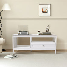 Load image into Gallery viewer, Classic White Coffee Table with Drawe Living and Home