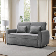Load image into Gallery viewer, 3 in 1 Grey Convertible Sofa Bed lounger 164cm Wide Sofa Beds Living and Home