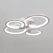 Load image into Gallery viewer, 4/6/8 Rings Circle LED Semi-Flush Ceiling Light Dimmable/Non-Dimmable Ceiling Light Living and Home 4 Rings Non-Dimmable Cool White
