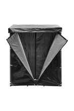 Load image into Gallery viewer, Garden Sanctuary Metal Tube Firewood Rack with PE Cover Roof Garden Sheds Living and Home