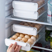 Load image into Gallery viewer, Double-layer Transparent Egg Storage Drawer Box Kitchen Storage Baskets Living and Home