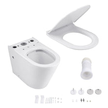 Load image into Gallery viewer, 80cm H 2-Piece Elongated Toilet with Dual Flush Toilet Living and Home