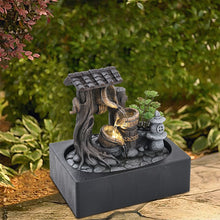 Load image into Gallery viewer, Livingandhome Tabletop Fountain Relaxation Water Feature for Home Office Decor
