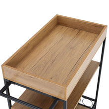 Load image into Gallery viewer, 3-Tier Kitchen Cart Wine Serving Trolley Rolling Bar Island Kitchen Cart & Trolley Living and Home