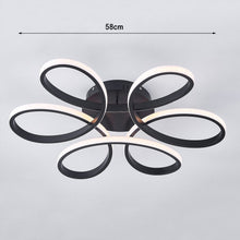 Load image into Gallery viewer, Black Frame Modern Dimmable/White LED Chandelier Ceiling Light Ceiling Light Fixtures Living and Home