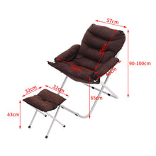 Load image into Gallery viewer, Folding Moon Chair and Footstool Set Accent Chair Living and Home