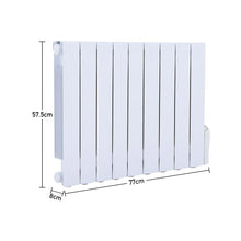 Load image into Gallery viewer, 2000W Oil Filled Electric Radiator Heater Wall Mounted or Portable with LCD Thermostat Space Heaters Living and Home 1500W 770*575*80mm