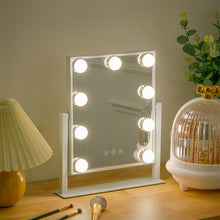Load image into Gallery viewer, Livingandhome Hollywood Vanity Mirror with 9 LED Bulbs, 3 Colour Lighting Modes