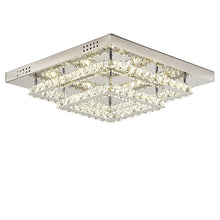 Load image into Gallery viewer, Modern Square Tiered Crystal Ceiling Light Ceiling Light Living and Home