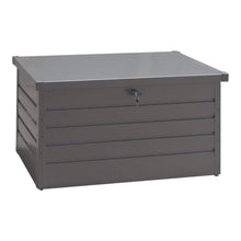 Load image into Gallery viewer, 350L Grey Metal Outdoor Garden Storage Box Lockable Garden Storage Boxes Living and Home