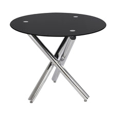Load image into Gallery viewer, Tempered Glass Crossover Round Dining Table, ZH0239ZH0240 Living and Home